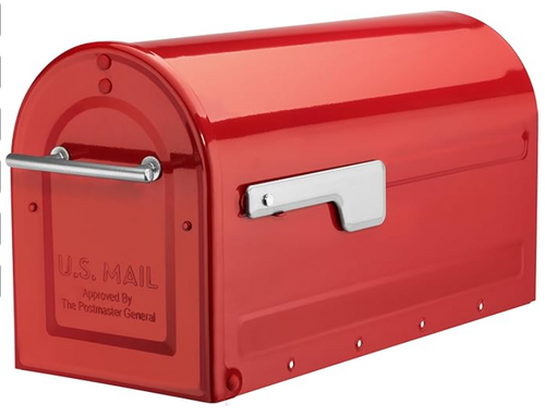 Boulder Red Mailbox - Free shipping Australia Wide