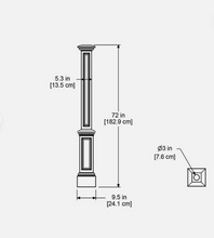Load image into Gallery viewer, New England Lamp Post (polyethylene) - Free shipping Australia wide.