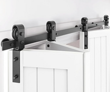 Load image into Gallery viewer, Bi-fold Barn Door track kit ( 4 door/leaf model 1320 mm track ) - Free shipping Australia wide.