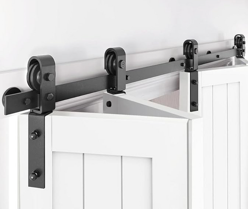 Bi-fold Barn Door track kit ( 4 door/leaf model 1320 mm track ) - Free shipping Australia wide.
