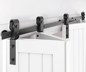 Bi-fold Barn Door track kit ( 4 door/leaf model 1320 mm track ) - Free shipping Australia wide.