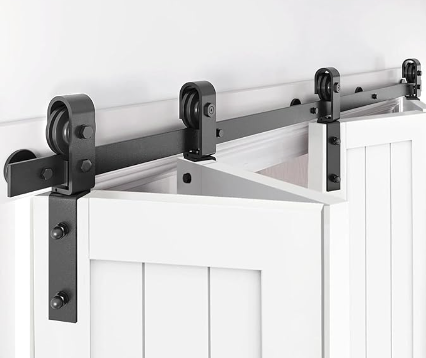 Bi-fold Barn Door track kit ( 4 door/leaf model 1320 mm track ) - Free shipping Australia wide.