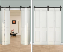 Load image into Gallery viewer, Bi-fold Barn Door track kit ( 4 door/leaf model 1320 mm track ) - Free shipping Australia wide.