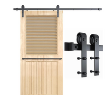 Load image into Gallery viewer, Matt  Black Barn Door track kits - Free shipping Australia wide