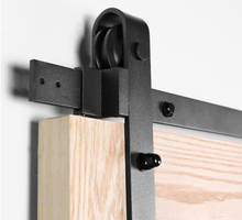 Load image into Gallery viewer, Matt  Black Barn Door track kits - Free shipping Australia wide